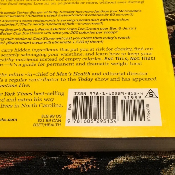 NWT, EAT THIS, NOT THAT! By David Zinczenko 2010 edition.Paperback - Picture 5 of 6